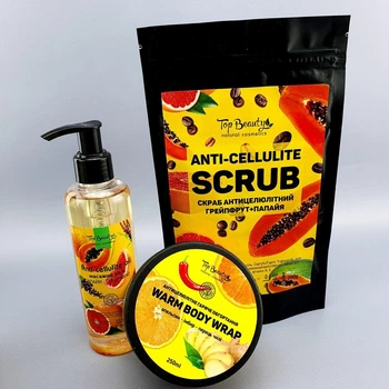 Набор косметики Top Beauty Anti-Cellulite "Коррекция фигуры Папайя - грейпфрут"