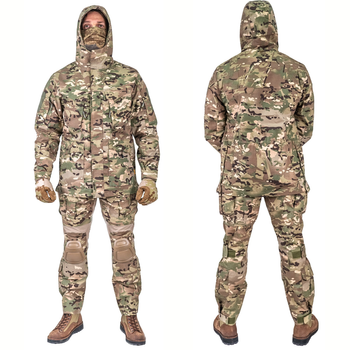 Тактичний демісизонний військовий костюм HAN WILD G3 Multicam Куртка M65, Убакс та Штани наколінниками XL Мультикам HWMD0026800-2