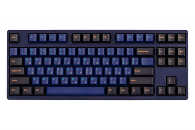 Механічна клавіатура AKKO 3087 DS Horizon 87Key, CS Orange V2, USB-A, УКР/АНГЛ, No LED, Blue