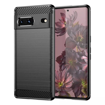 Чохол Lenuo Carbon Fiber для Google Pixel 7 Black