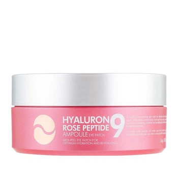 Патчі для очей з трояндою та пептидами MEDI-PEEL HYALURON ROSE PEPTIDE 9 AMPOULE EYE PATCH - 60 шт.