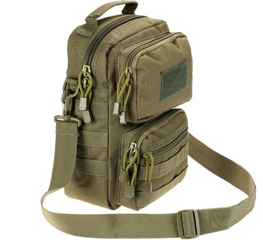 Тактична сумка через плече Tactic міська сумка наплічна Олива (9060-olive)
