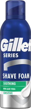 Pianka do golenia Gillette Sensitive Skin Series z aloesem 200 ml (8001090870926)
