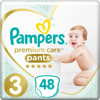 Pieluchomajtki Pampers Premium Care Pants Midi Rozmiar 3 (6-11 kg) 48 szt (8001090759795)