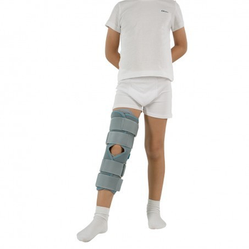 Бандаж (тутор) на коленный сустав детский Алком 3013k р.1 (24) Серый