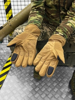 Тактичні/військові зимові рукавички з посиленою накладкою Coyote/Койот (51352)