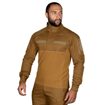 Рубашка боевая тактическая полевая износостойкая рубашка для силовых структур 7196(S) койот (OPT-30181)