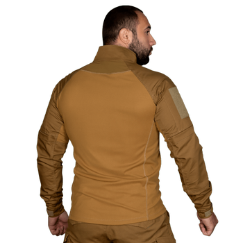 Рубашка боевая тактическая полевая износостойкая рубашка для силовых структур 7196(L) койот (OPT-30181)