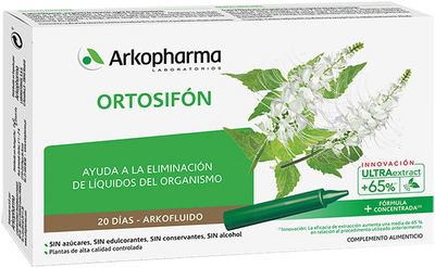 Suplement diety Arkopharma Arkofluido Ortosifon 20 ampułek (3578835319187)