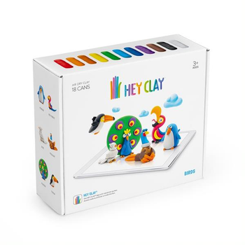 Masa plastyczna Hey Clay Tm Toys Ptaki (5908273097039)