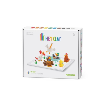 Набір для дитячого ліплення Hey Clay Tm Toys Птахи з ферми (5908273097534)