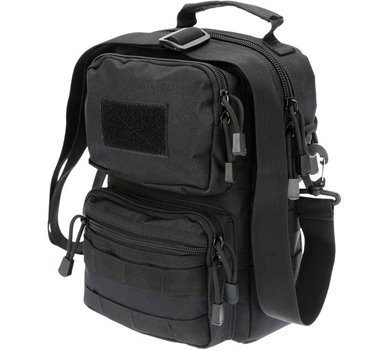 Тактическая сумка через плечо Tactic городская сумка наплечная Черный (9060-black)