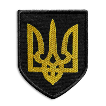 Шеврон на липучке Герб Украины 8х10 см