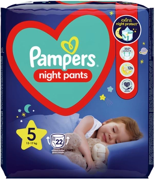Підгузки-трусики Pampers Night Pants Розмір 5 (12-17 кг) 22 шт (8006540234730)