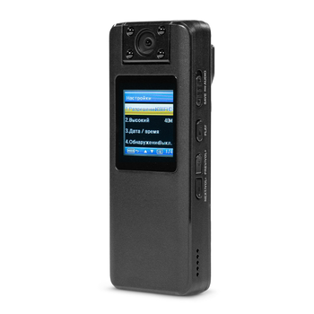Нагрудний відеореєстратор Boblov A22 1080p з диктофоном, поворотним об'єктивом