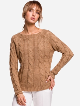 Sweter damski luźny Made Of Emotion M511 L/XL Beżowy (5903068466540)
