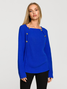 Sweter damski luźny Made Of Emotion M712 S/M Granatowy (5903887671491)