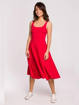 Sukienka Sundress BeWear B218 1130303 S Czerwona (5903887654197)
