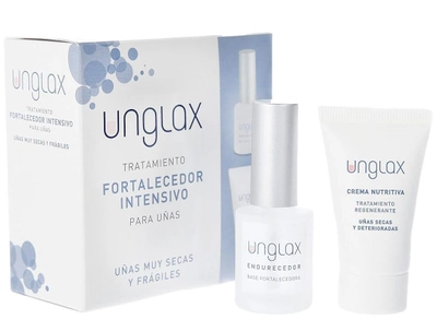 Zestaw do pielęgnacji paznokci Unglax Intensive Nail Strengthening Treatment Utwardzacz 10 ml + Krem odżywczy 15 ml (8470003404075)