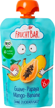 Фруктове пюре Frucht Bar Папая, манго, банан 100 г (4260133230446)