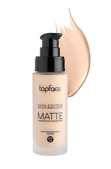 Тональная основа под макияж TopFace Skin Editor Matte PT465 №003 32 мл. Тональный крем матовый
