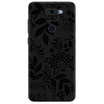 Чехол для Xiaomi Redmi Note 9 черный матовый soft touch Art (14780050158103289)