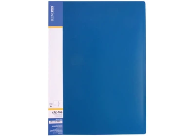 Швидкозшивач плотн. А4 ECONOMIX 31201-02 пласт. з карм. синій (20) /E31201-02/