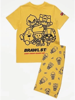 Пижама (футболка+шорты) Brawl Stars George 110-116см (400093386)