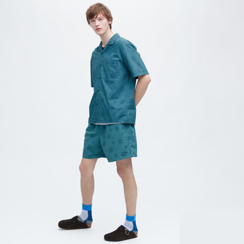 Сорочка Uniqlo розмір S синя (460658)