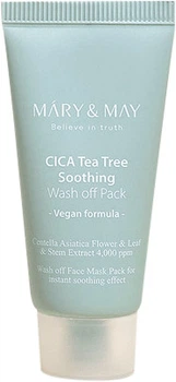 Maska do twarzy Mary&May Cica TeaTree Soothing Wash off Pack łagodząca 30 g (8809670681852)