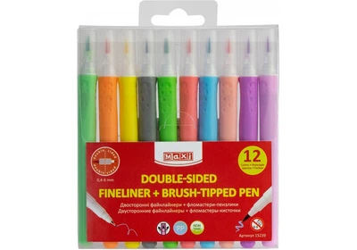 Фломастери-пензлики BRUSH-TIPPED Jumbo, 10 пастельних кольорів, лінія 0,5-6 мм (MX15237)