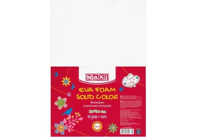 Фоамиран, 20х30 см, 2 мм, белый (MX61619-14)