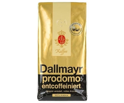 Кофе в зернах Dallmayr Prodomo Entcoffeiniert без кофеина, 500г