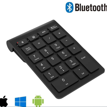 Безпровідна Цифрова Bluetooth Клавіатура SeenDa 22 клавіші акумуляторна для Windows Чорна