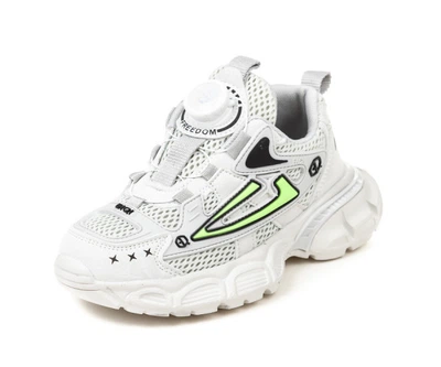 Кроссовки Fashion L36273 сіро-зелені (32-37) Серый 36