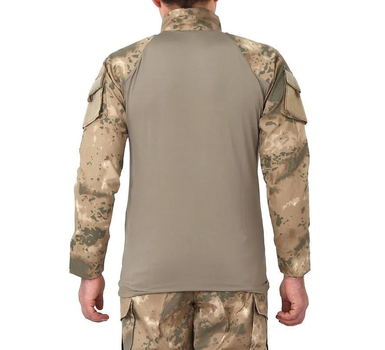 Сорочка чоловіча тактична бойова з довгим рукавом, футболка армійська для військових і армії ВСУ, Бежевий XXL