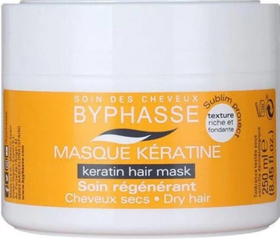 Маска для сухого і тьмяного волосся Byphasse Liquid Keratine Hair Mask 250 г