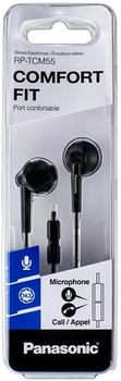 Słuchawki Panasonic RP-TCM55E-K Black (RP-TCM55E-K)