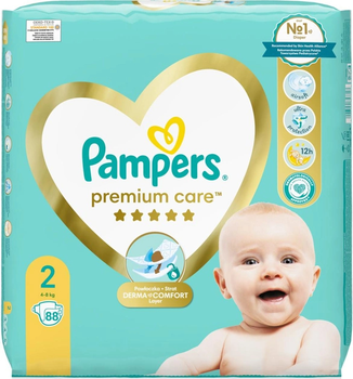 Підгузки Pampers Premium Care Розмір 2 (4-8 кг) 88 шт (8006540857717)