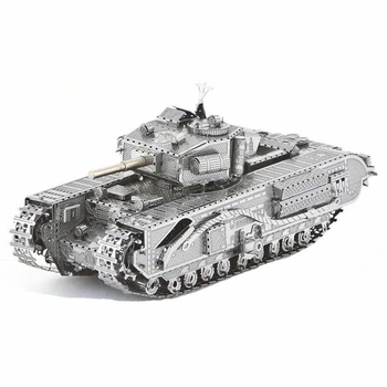 3D металевий пазл і сувенір Танк Черчилль (Churchill Tank)