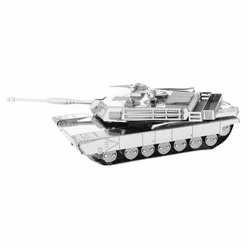 3D металевий пазл і сувенір Танк M1 Abrams