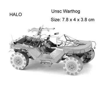3D металевий пазл Unsc Warthog із всесвіту HALO