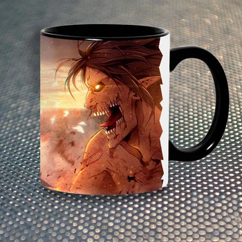 Чашка Атака на Титанів Attack On Titan Чорна (5614)