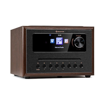 Интернет радио Auna Silver Star CD Cube Коричневый