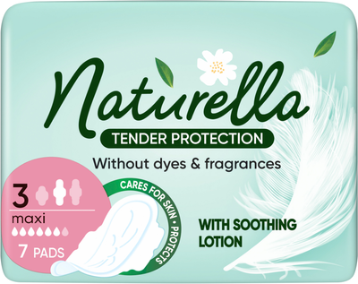 Wkładki higieniczne Naturella Ultra Tender Protection Maxi (rozmiar 3) 7 sztuk (8700216045421)