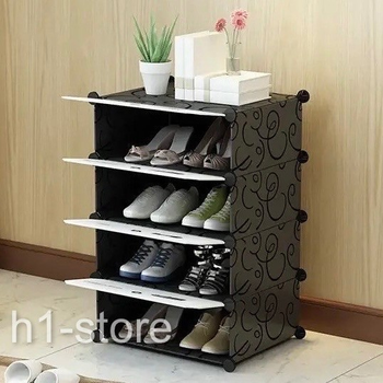 Пластиковый складной шкаф для обуви Storage Cabinet МР А1-3 39x37x76 см.