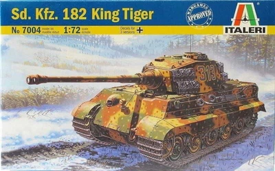 Сборная модель ITALERI Тяжелый танк Sd.Kfz.182 KING TIGER 1:72 (IT7004)