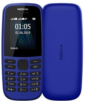 Telefon komórkowy Nokia 105 DualSim Blue (105DSTA1174Blue)