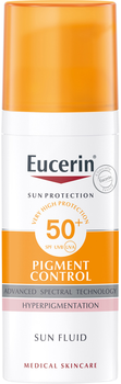 Сонцезахисний флюїд Eucerin для обличчя проти гіперпігментації з SPF 50+ Пігмент Контрол (4005800235412)