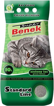 Żwirek bentonitowy Benek Standard Zielony Las 10 l (5905397010128)